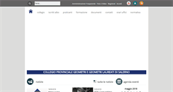Desktop Screenshot of collegiogeometri.sa.it