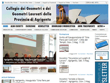 Tablet Screenshot of collegiogeometri.ag.it