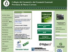 Tablet Screenshot of collegiogeometri.ms.it